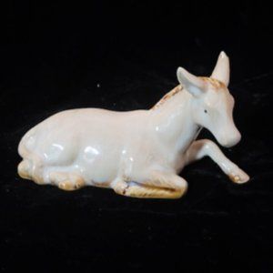 Vtg KIRKLAND DONKEY Replacement Figurine Kirklands Potters Garden II Nativity